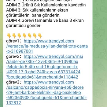 Telegram Trendyol İş Ortaklığı Sorumluluğunu Kabul Etmiyorum