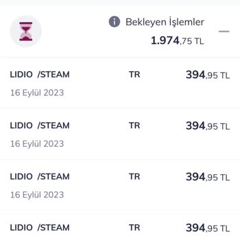 Lidio Ödeme Hizmetleri Kredi Kartından Bilgim Olmadan Para Çekildi