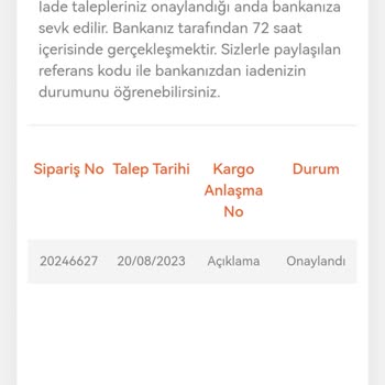 Birnumara.com'dan Para İadesi İstiyorum