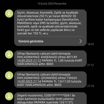 Denizbank Kredi Kartı Aidatlarıyla İlgili Sorun