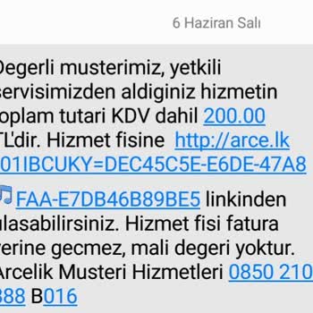 Arçelik Servis Kalitesizliği Ve Hizmet Eksikliği