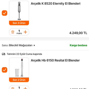 Arçelik Blender Parça Bulunamıyor