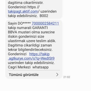 Garanti BBVA Kurye Teslimatı Olmadı