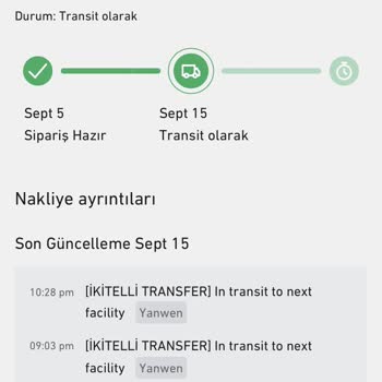 Silveryol Ürünüm 16 Gündür Gelmedi