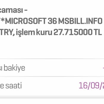 Microsoft İzinsiz Para Çekimi