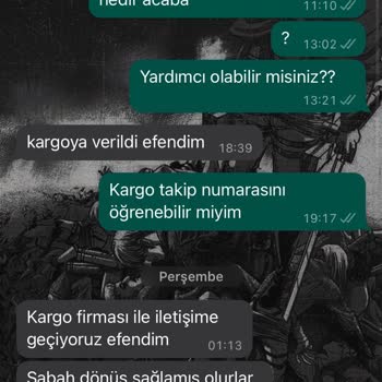 Ciqulata Siparişin Durumu Hakkında Sorumsuzluk