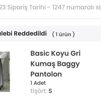 Ciqulata Siparişin Durumu Hakkında Sorumsuzluk