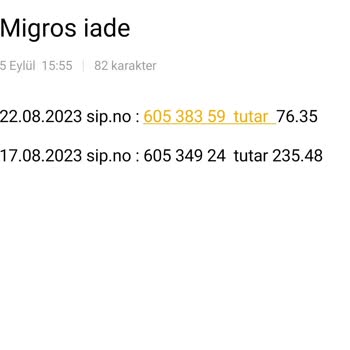 Migros Sanal Market Para İade Sorunu. 30. Gün Oldu!