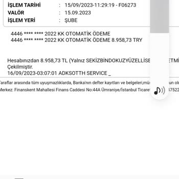 Ziraat Bankası Ziraat Adksotth Servis