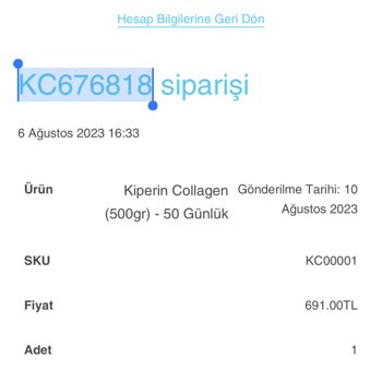 Kiperin Collagen Siparişim 2 Ay Olacak Ortada Değil!