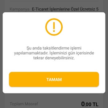VakıfBank Worldcard Vade Farksız Taksitlendirme Sorunu