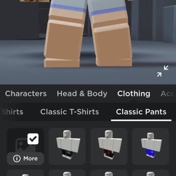 ROBLOX Pantolonum Giymeme Rağmen Üstümde Görünmüyor