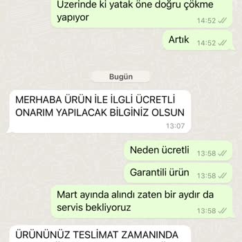 Özçınar Mobilya Garantili Ürünün Kırılması Ve Müşteri Mağduriyeti