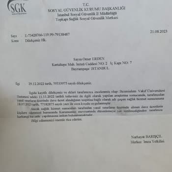 Bezmiâlem Vakıf Üniversitesi Hastanesi Bezmi Alem Vakıf Üniversitesi Hastanesi Haksız Ücret Alıyor.