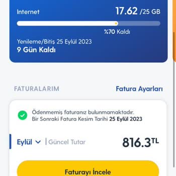 Turkcell Almadığım Ve Kullanmadığım Ek 10 GB İnternet Paketleri