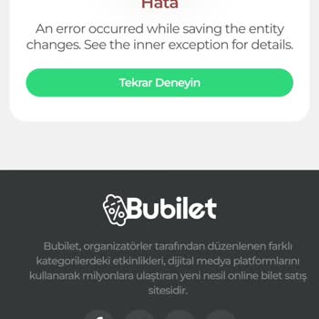 Bubilet Para Çekme İşlemi Hatası