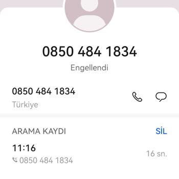0850 484 18 34 Numara Sürekli Taahhüt Diye Arıyor