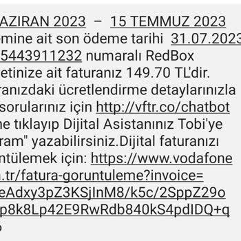 Vodafone Redbox Kampanya Ve Tarife İstiyoruz