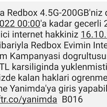 Vodafone Redbox Kampanya Ve Tarife İstiyoruz