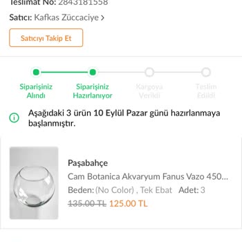 Trendyol Kargolanmayan Ürün Kafkas Züccaciye