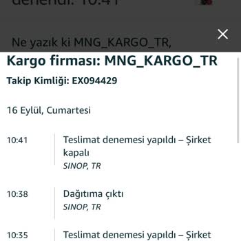 MNG Kargo Başarısız Teslimat Sorunu