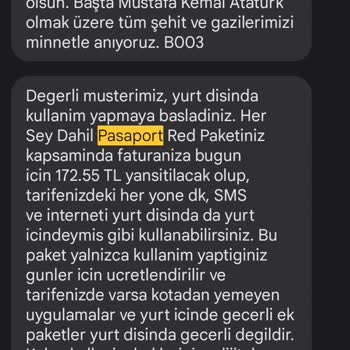 Vodafone Her Şey Dahil Pasaport Paketi