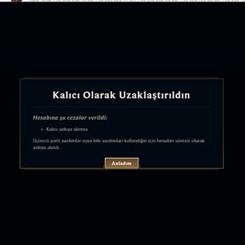 Riot Games Haksız Yere Süresiz Uzaklaştırılma