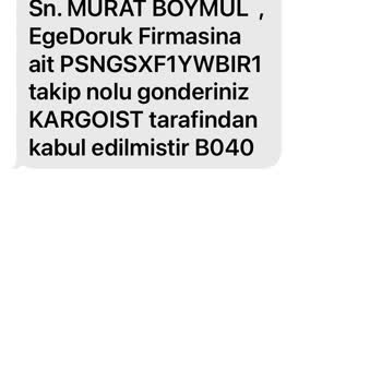 Ege Tepe Kargom Gelmedi 23 Gündür