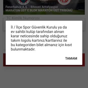 Passolig İl / İlçe Spor Güvenlik Kurulu Ya Da Ev Sahibi Kulüp Tarafından Hatası