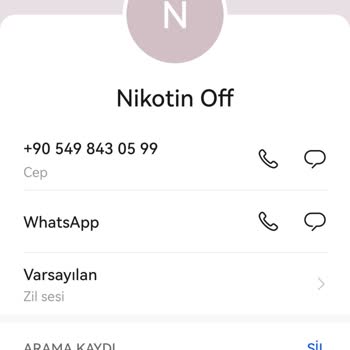 Nikotin Off Siparişinin İptali İçin