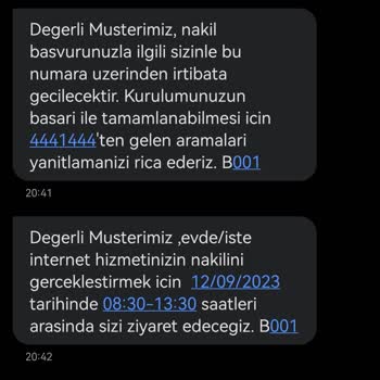 Türk Telekom 3 Defa Randevu Verilmesine Rağmen Kurulum Gerçekleşmedi.