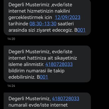 Türk Telekom 3 Defa Randevu Verilmesine Rağmen Kurulum Gerçekleşmedi.