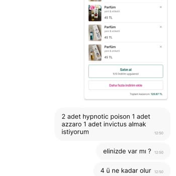 Gardrops Satıcı Mesajda Farklı Fiyat İstiyor