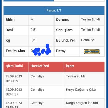 Sürat Kargo Cemaliye Kargomu Teslim Etti Diyor Ama Ortada Kargo Yok.