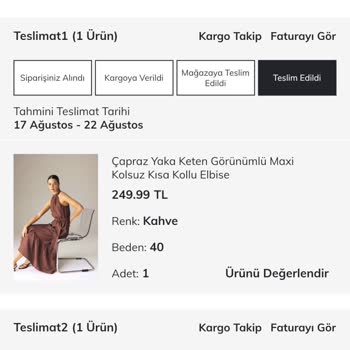 DeFacto Defolu Ürün Gönderimi