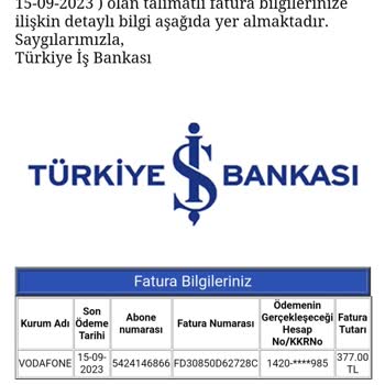 İş Bankası Otomatik Ödeme Talimatı