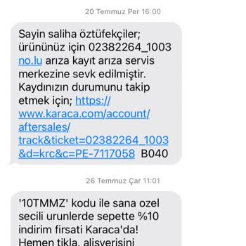 Karaca Züccaciye Servise Gönderilen 20 Günlük Ürünü Kargoda Kaybetti