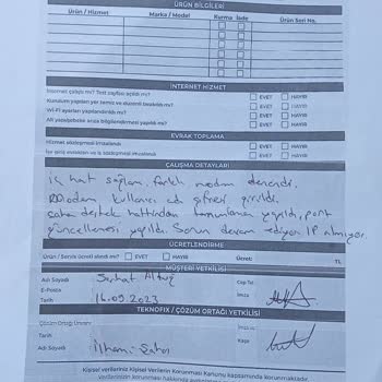 Bir Arızayı Çözemeyen TurkNet