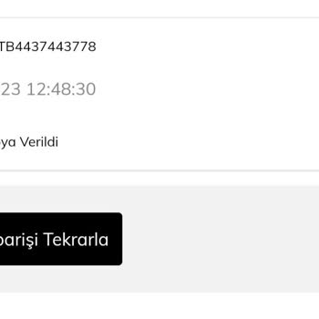 Tonny Black Siparişim Elime Ulaşmadı