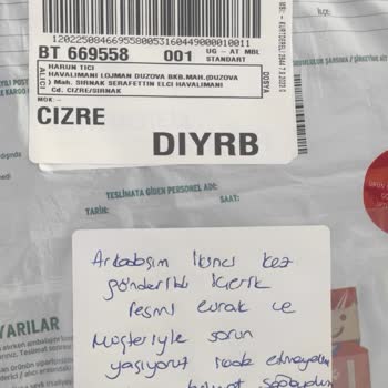 Aras Kargo Kargonun Teslim Edilmemesi.