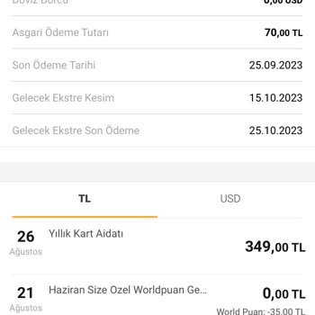 VakıfBank Yıllık Kart Aidatı