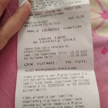 Migros Sorun Yaşama