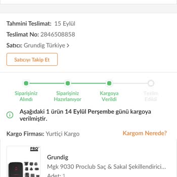 Trendyol Siparişinde Adres Teslimatı Sorunu