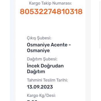 Sürat Kargo Kargo Firması Tarafından Teslimat Yapılmıyor