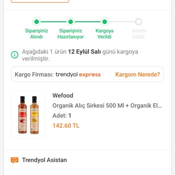 Trendyol Express Kargo Teslimat Soru