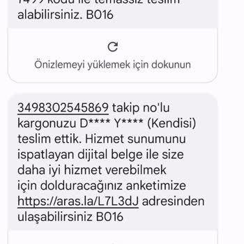 Aras Kargo Kayıp Kargo Paketi