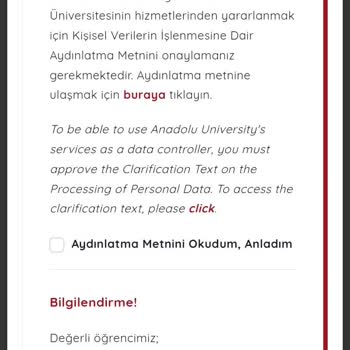 AÖF Öğrenci Giriş