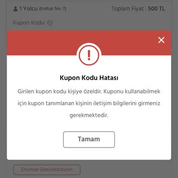 Obilet Açığa Alınan Bilet