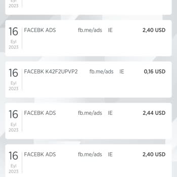 Facebook İzinsiz Kredi Kartımdan Para Çekmiş