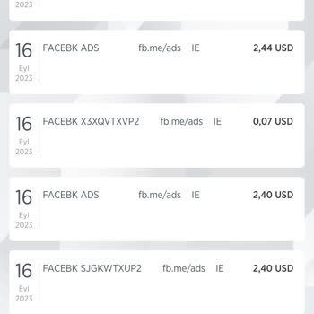 Facebook İzinsiz Kredi Kartımdan Para Çekmiş